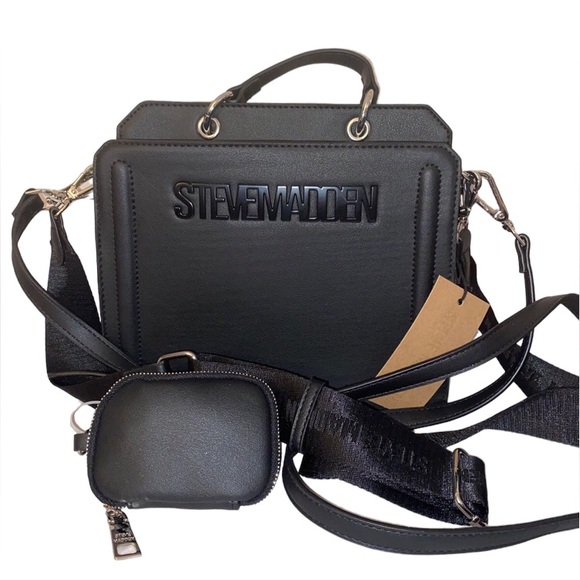 Buy Steve Madden BEVELYN Shoulder Bag With Coin Purse In Black